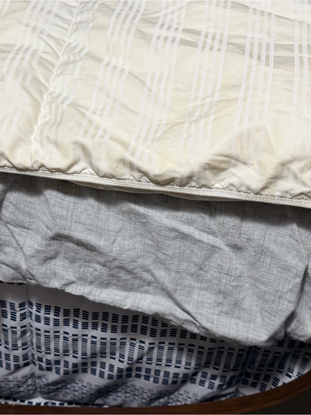 West Elm 100% Linen Gray Duvet Cover 88 x 92 Standard Full Queen W/ Down Insert